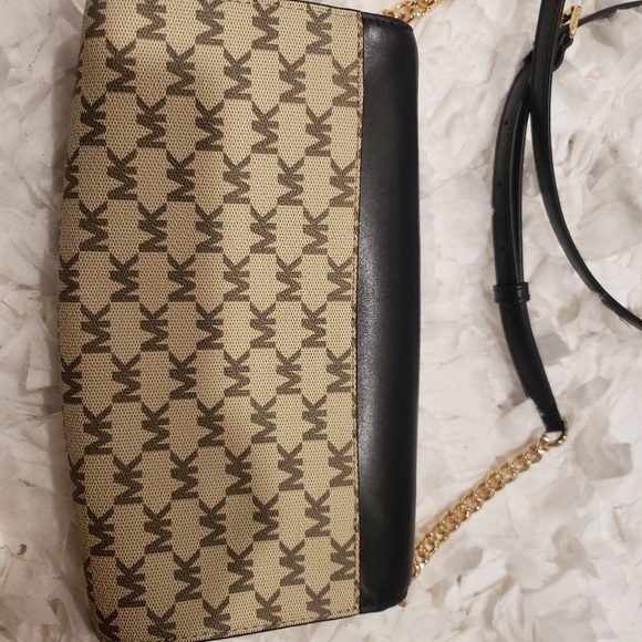 Michael Kors Bags Mk Jade Extrasmall Logo And Leather Crossbody Bag